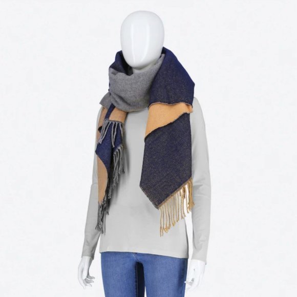 Uniqlo 2-Way Stole Shawl Scarf Poncho - Picture 3 of 5